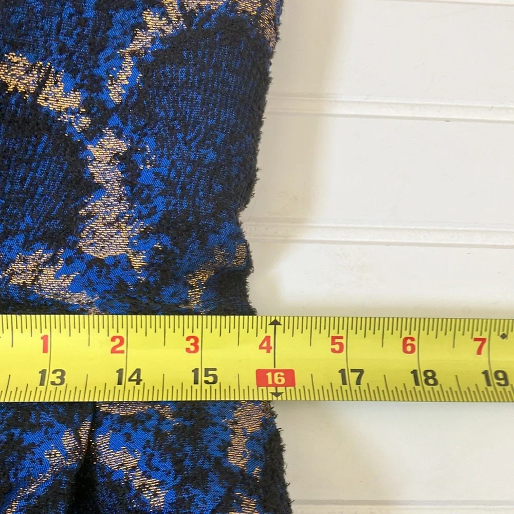 J. Crew Peacock Jacquard Fit and Flare Party Dress - Picture 7 of 11